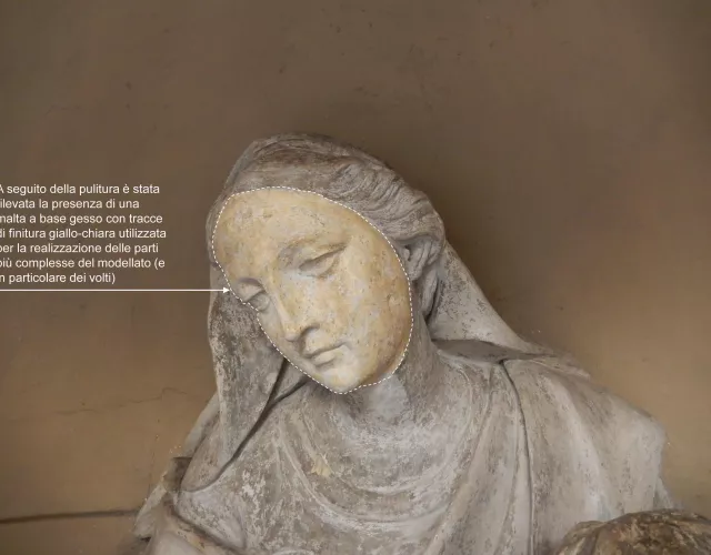 Madonna Grassa - durante il restauro