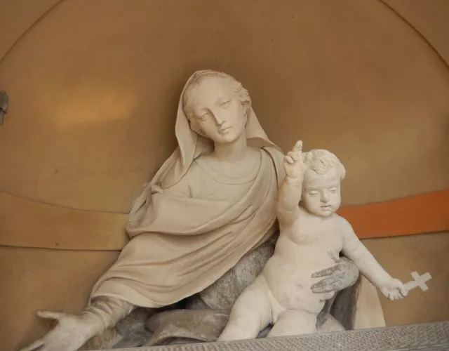 Madonna Grassa - durante il restauro